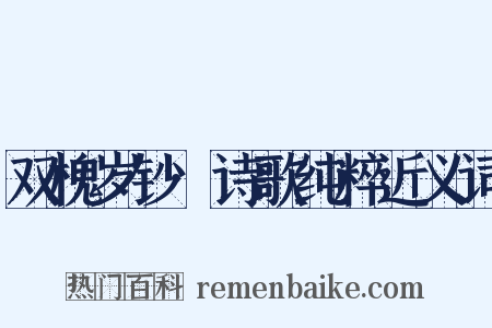双槐岁钞·诗歌纯粹近义词是什么意思的图片